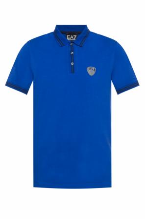 Polo with a patch and logo, zdjęcie 1 Polo with a patch and logo od EA7 Emporio Armani